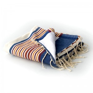 Sponge Fouta Navy blue stripe