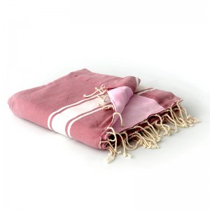 Fouta éponge fushia