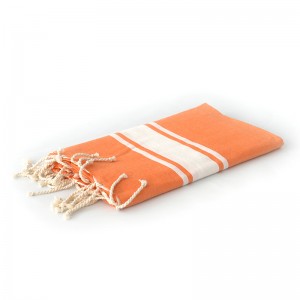 Fouta Orange classique à...